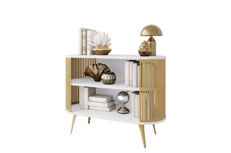 Galia Skänk 120x40 cm - Guld/Vit (Art.nr 3116091) — Guld/Vit