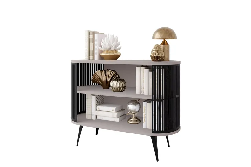 Galia Skänk 120x40 cm - Svart/Beige — Svart/Beige