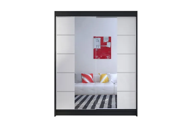 Garderob Camino LED-belysning - Svart/Vit (Art.nr 826183) — Svart/Vit