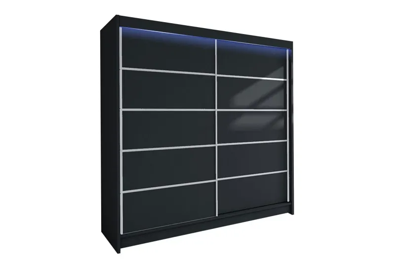 Garderob + LED - Svart (Art.nr 829522) — Svart