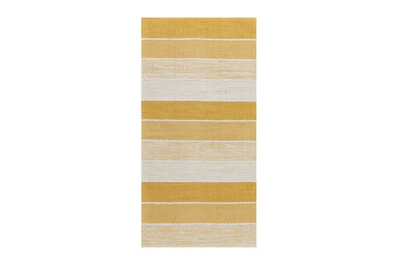 Garnmatta Båstad - 75x220 cm, Gul — KM Home