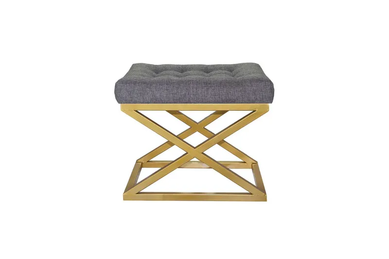 Gillie Sittpuff 40 cm - Guld/Grå — Guld/Grå