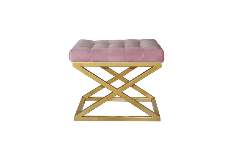 Gillie Sittpuff 40 cm - Guld/Rosa — Guld/Rosa