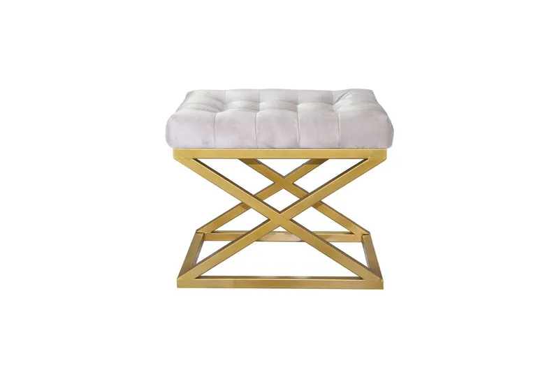 Gillie Sittpuff 40 cm - Guld/Vit (Art.nr 3070933) — Guld/Vit
