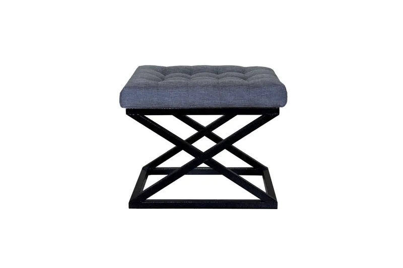 Gillie Sittpuff 40 cm - Svart/Blå — Svart/Blå