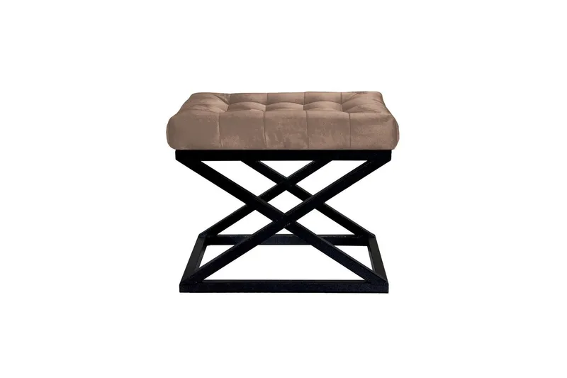 Gillie Sittpuff 40 cm - Svart/Brun (Art.nr 3070984) — Svart/Brun