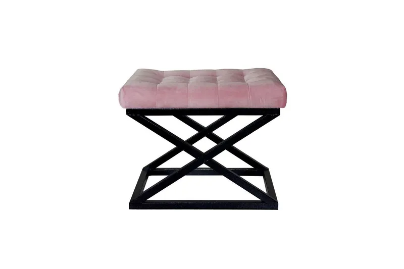 Gillie Sittpuff 40 cm - Svart/Rosa — Svart/Rosa