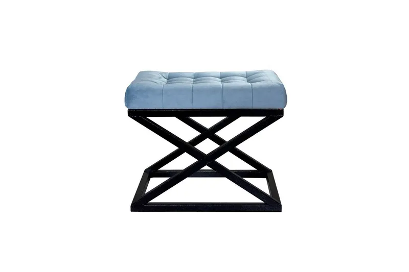 Gillie Sittpuff 40 cm - Svart/Turkos — Svart/Turkos