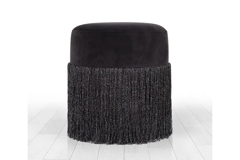 Glassboro Sittpuff 40 cm - Svart — Svart