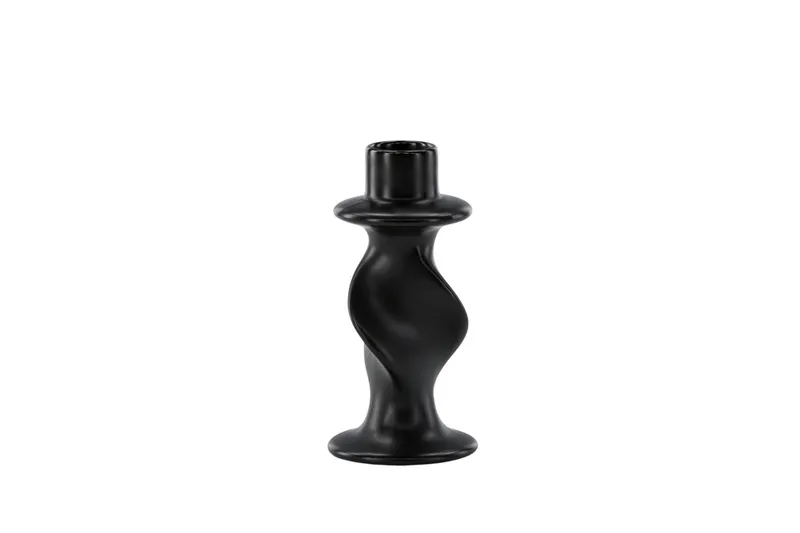 Glory Ljusstake 6x12 cm - Mattsvart — Venture Home