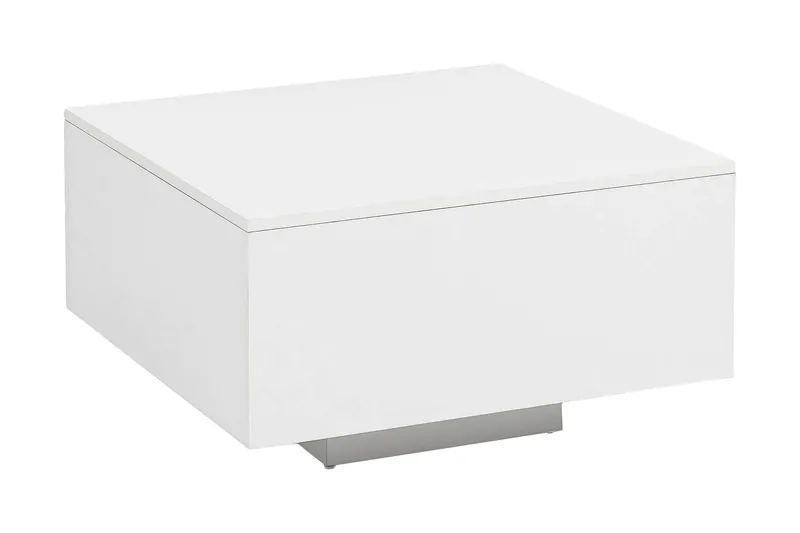 Golnick Soffbord 60 cm med Förvaring - Vit — Wohnling