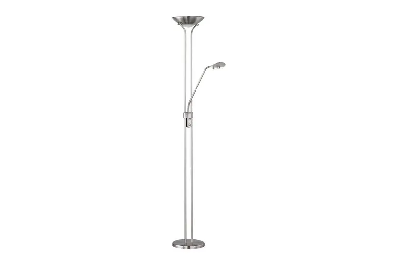 Golvlampa TRIO Spock Borstad stål - Borstad stål — Trio Lighting