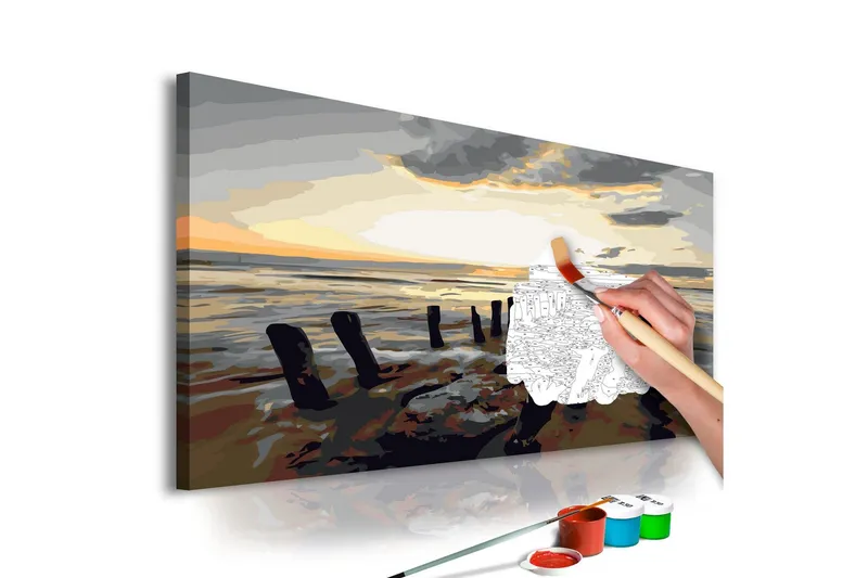 Gör-det-själv Målningar Beach Sunrise 60x40 cm - Artgeist sp. z o. o. — Artgeist sp. z o. o.