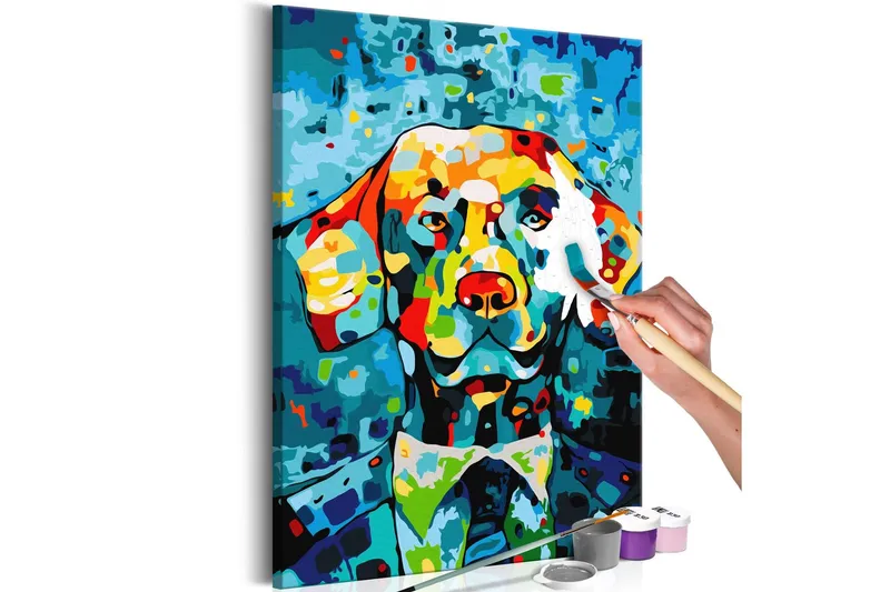 Gör-det-själv Målningar Dog Portrait 40x60 cm - Artgeist sp. z o. o. — Artgeist sp. z o. o.