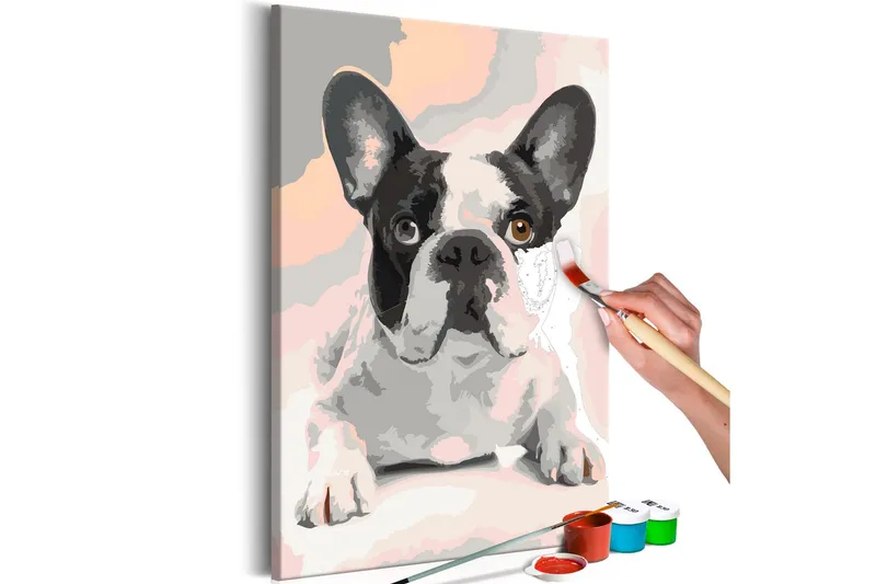 Gör-det-själv Målningar French Bulldog 40x60 cm - Artgeist sp. z o. o. — Artgeist sp. z o. o.