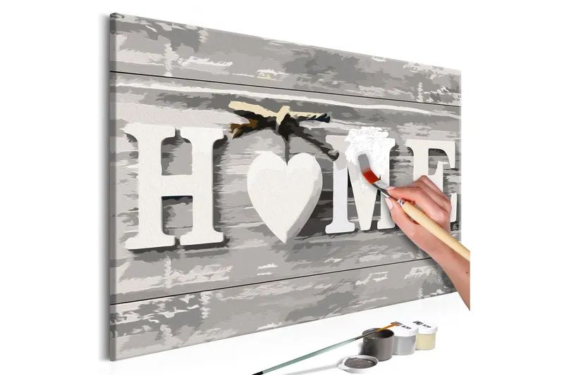 Gör-det-själv Målningar Home Letters 60x40 cm - Artgeist sp. z o. o. — Artgeist sp. z o. o.