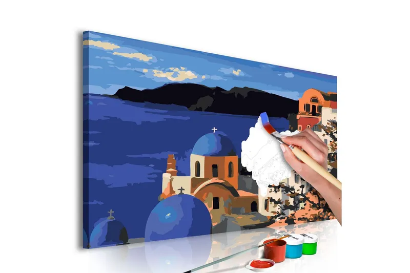 Gör-det-själv Målningar Santorini 60x40 cm - Artgeist sp. z o. o. — Artgeist sp. z o. o.