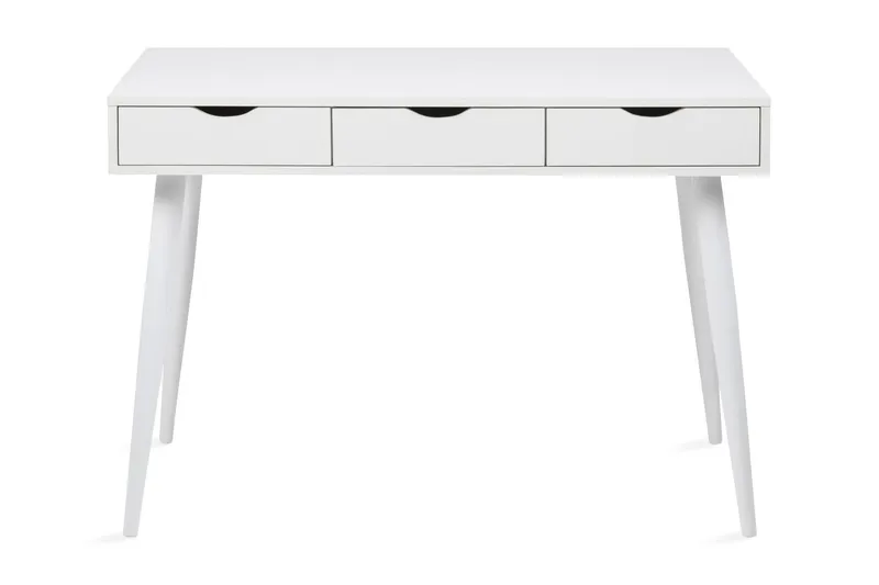 Gradina Skrivbord 110 cm med Förvaring 3 Lådor - Vit — Vit
