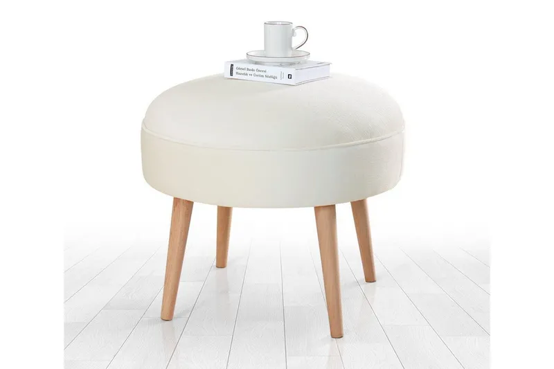 Graysen Sittpuff 52 cm - Cream — Cream