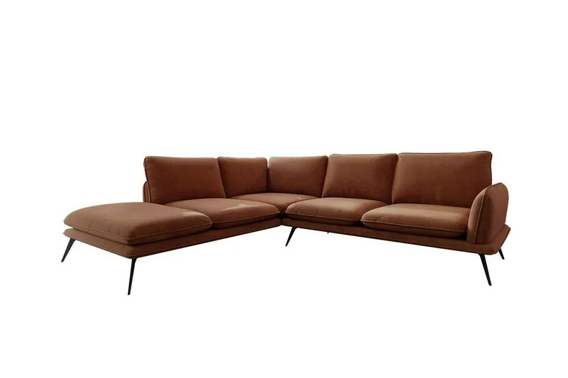Graystone 4-sits Hörnsoffa Brown\|\|Dark brown