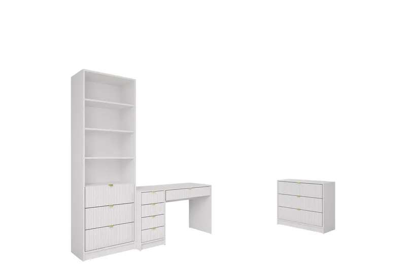 Gudelia Möbelset För Vardagsrum - Vit (Art.nr 3098992) — Vit