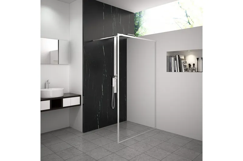 Gullebo Duschvägg 70x200 cm - Vit — Vit