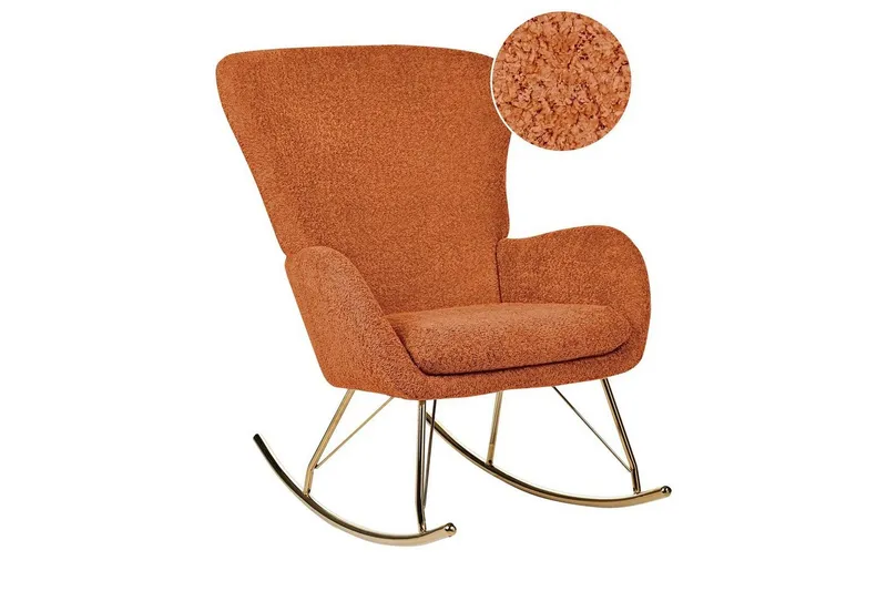 Gungstol Anaset - Orange, guld — Orange, guld