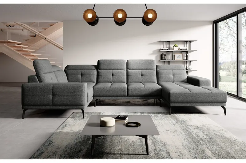 Hagglund Hörnsoffa m. Divan - Grå (Art.nr 1565425) — Grå