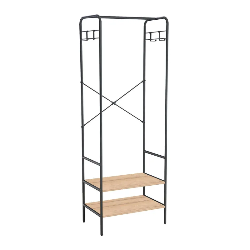 Hallhylla Hannes 64x40x180 cm - rustik melamin — rustik melamin