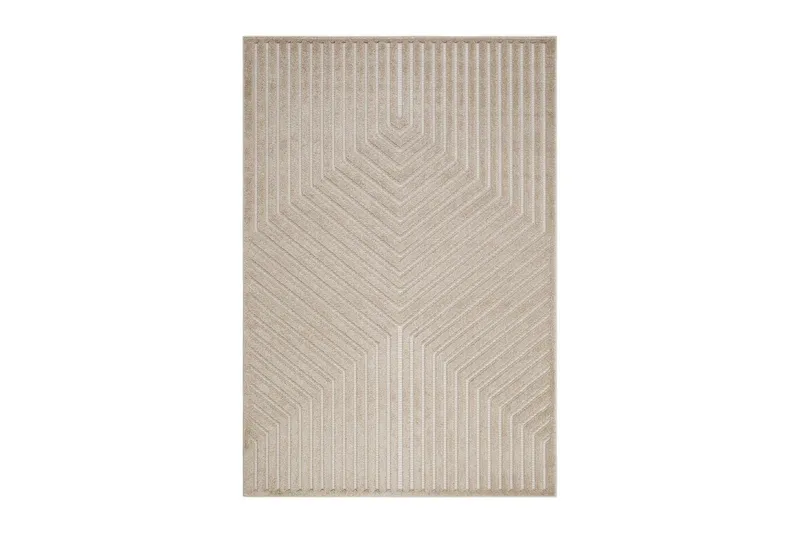 Hampton Flatvävd Matta 140x200 cm Rektangulär - Beige — KM Home
