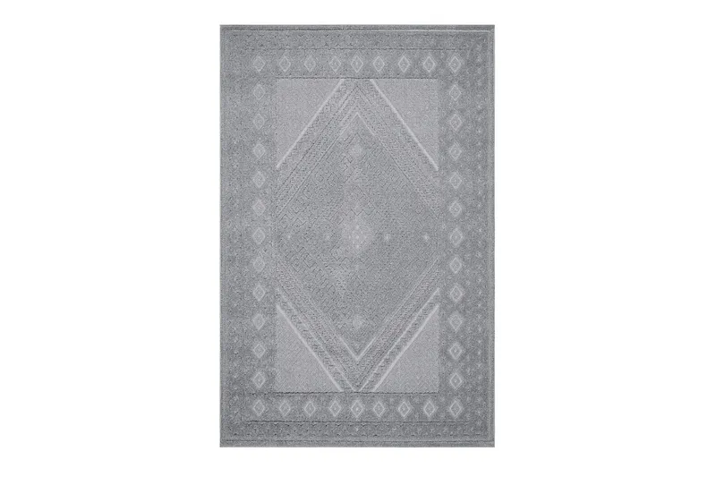 Hampton Flatvävd Matta 200x290 cm Rektangulär - Grå — KM Home