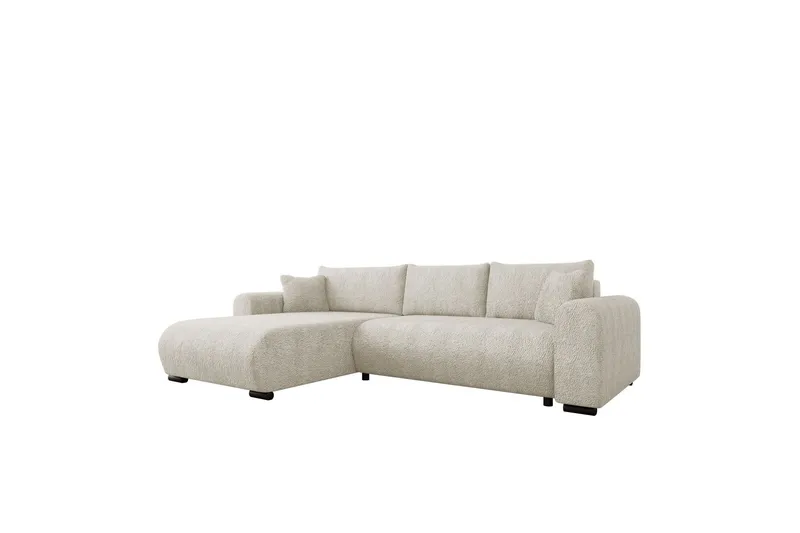Handda Bäddsoffa med Divan 3-sits i Bouclé - Beige — Beige