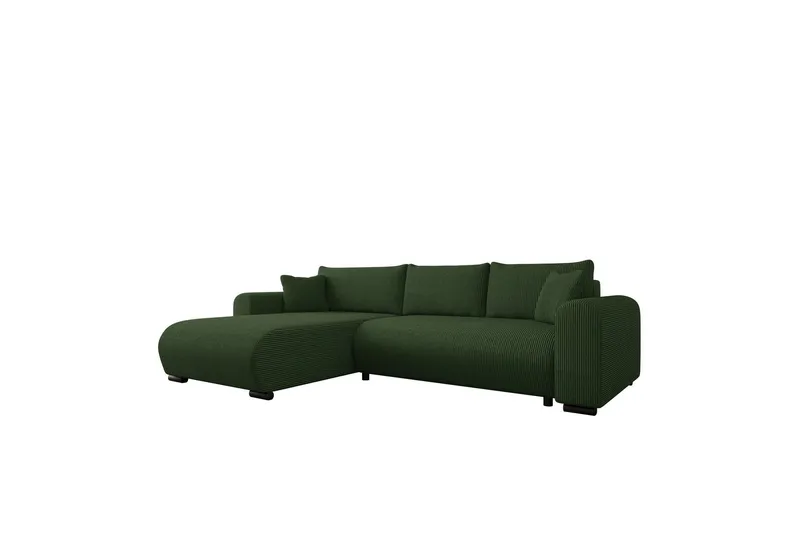 Handda Bäddsoffa med Divan 3-sits i Manchester - Grön — Grön