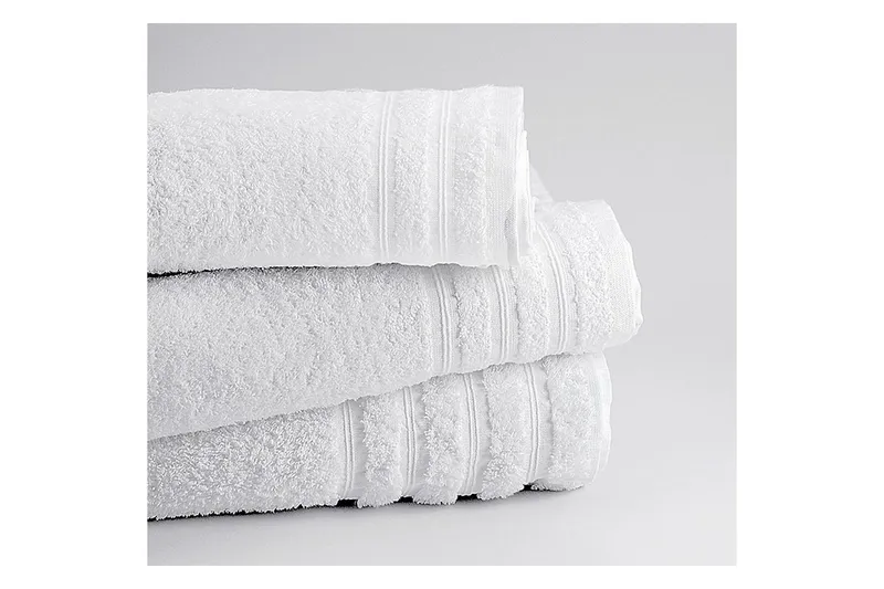 Handduk Corfu Vit - 70 x 140 cm — 70 x 140 cm