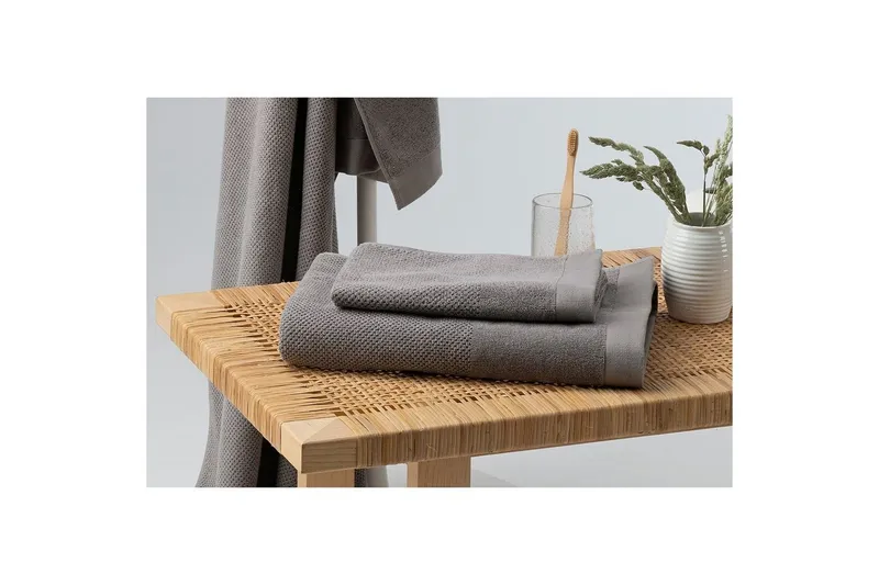 Handduk Enzo 50 x 70 cm - Grå — Grå