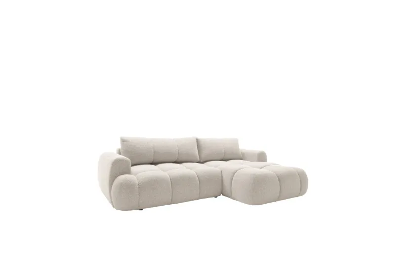 Handu Bäddsoffa med Divan 3-sits i Bouclé - Beige (Art.nr 3079139) — Beige
