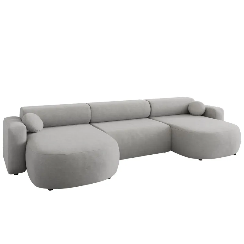 Hanish Bäddsoffa Dubbeldivan 5-sits - Grå (Art.nr 3111736) — Grå