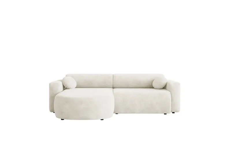 Hanish Bäddsoffa med Divan 3-sits i Plysch - Beige (Art.nr 3079399) — Beige