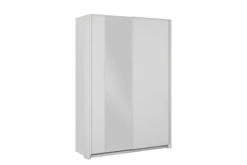 Haruna Garderob med Spegel 150x235 cm - Vit (Art.nr 3079162) — Vit