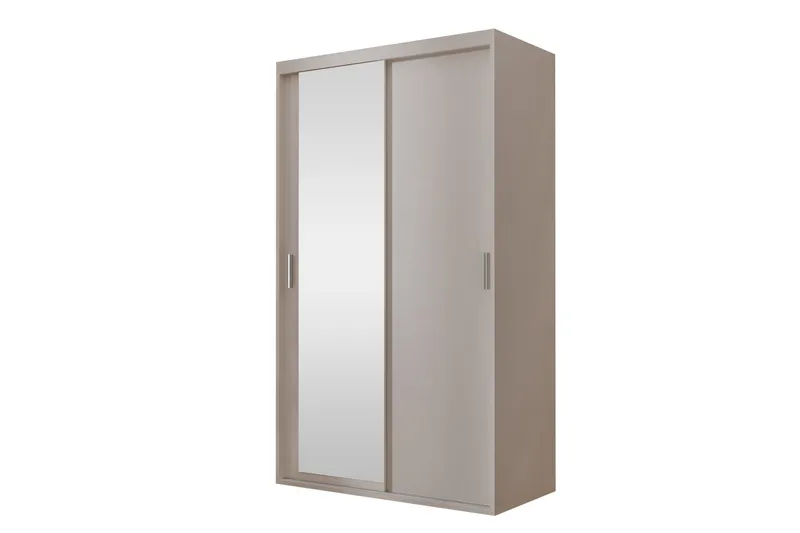 Harvinder Garderob med Spegel 120x205 cm - Beige — Beige