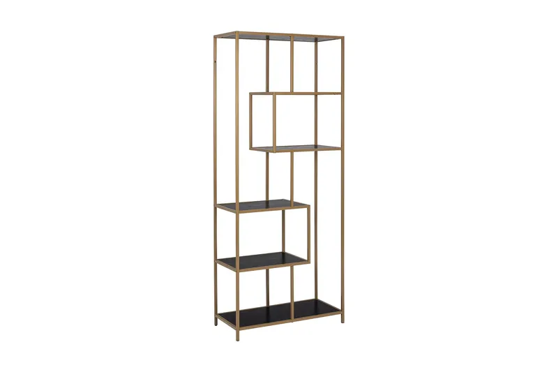 Hasslevik Bokhylla 77x35 cm 4 Hyllor - Svart — Svart