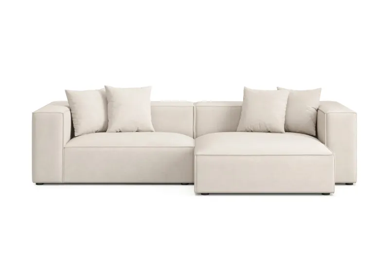 Havana 3-sits Låg Soffa med vändbar divan - Beige — Andrarum