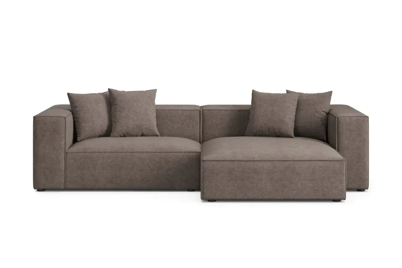 Havana 3-sits Låg Soffa med vändbar divan - Brun — Andrarum