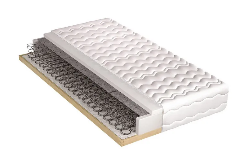 Hela Madrass 200x80x21 cm - Grå/Vit — Bedly