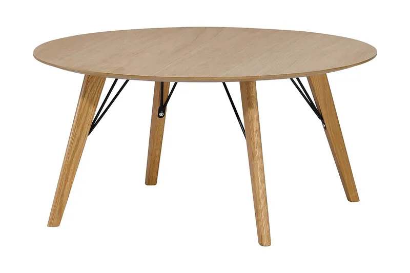 Helena Soffbord 80 cm Runt - Ekfanér/Ek — Ekfanér/Ek