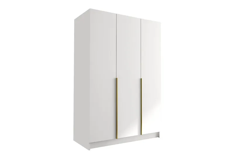 Herrljunga Garderob 150 cm - Vit/Guld — Vit/Guld