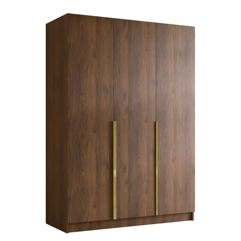 Herrljunga Garderob 150x215 cm - Brun/Guld — Brun/Guld