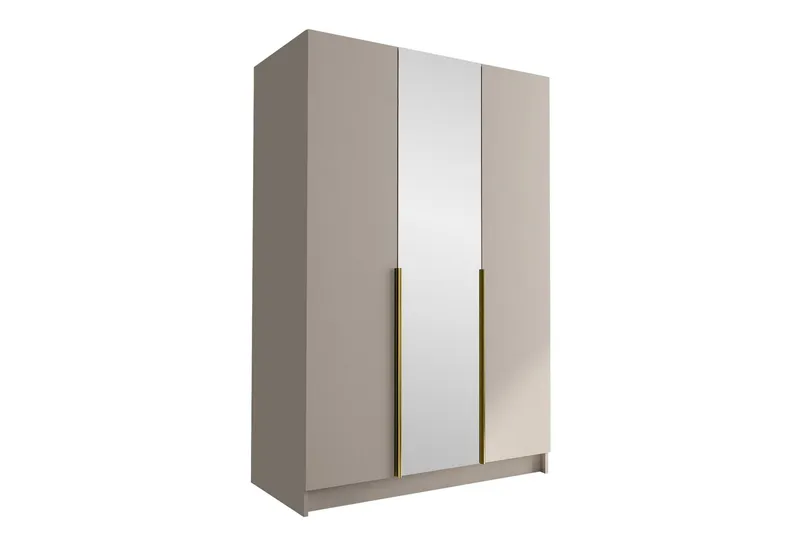 Herrljunga Garderob med Spegel 150 cm - Kashmir/Guld (Art.nr 3063130) — Kashmir/Guld