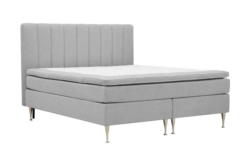 Hilton High Komplett Sängpaket 160x200 cm - Grå — Drömvik