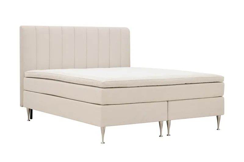 Hilton High Komplett Sängpaket 160x200 cm - Ljusbeige — Drömvik